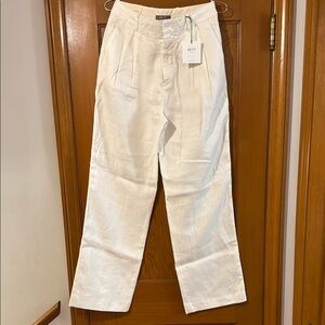 American Eagle Premium Linen white pants